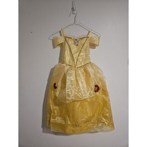 Disney Store Belle Costume Beauty & the Beast Dress Child Size 5/6 EUC PRINCESS